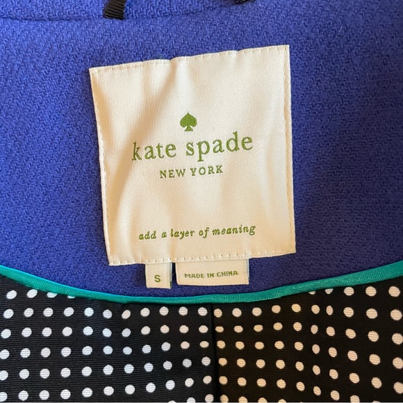 SOLD🌟Host Pick🌟 Kate Spade's Hope Coat with Peplum Hem Size S - Picture 4 of 12